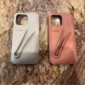 RHODE Phone Case Set - Gray and Pink